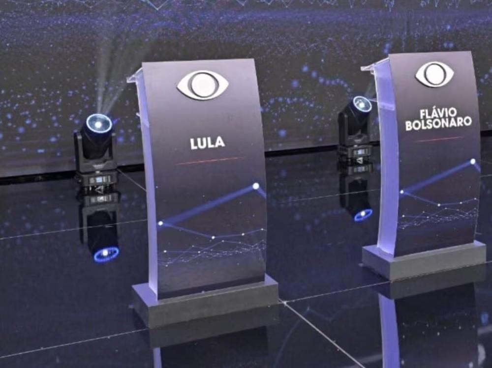 Band realiza debate presidencial entre candidatos Flávio e Lula neste domingo